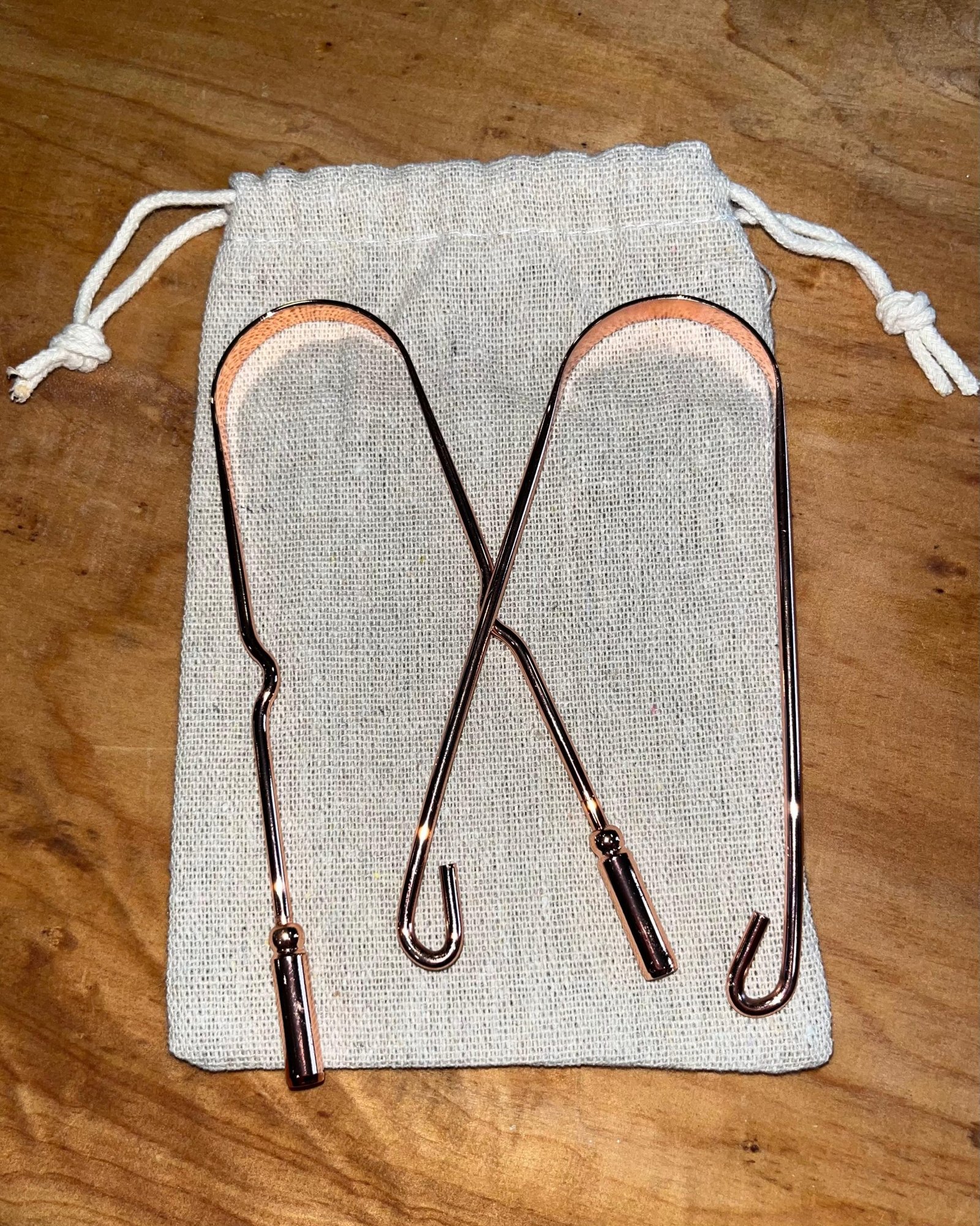 Copper Tongue Scrapers (2 pieces)