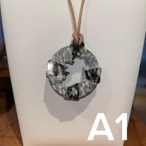Atlantis Round Tower Pendant A1 (Rare Connemara Power Granite)