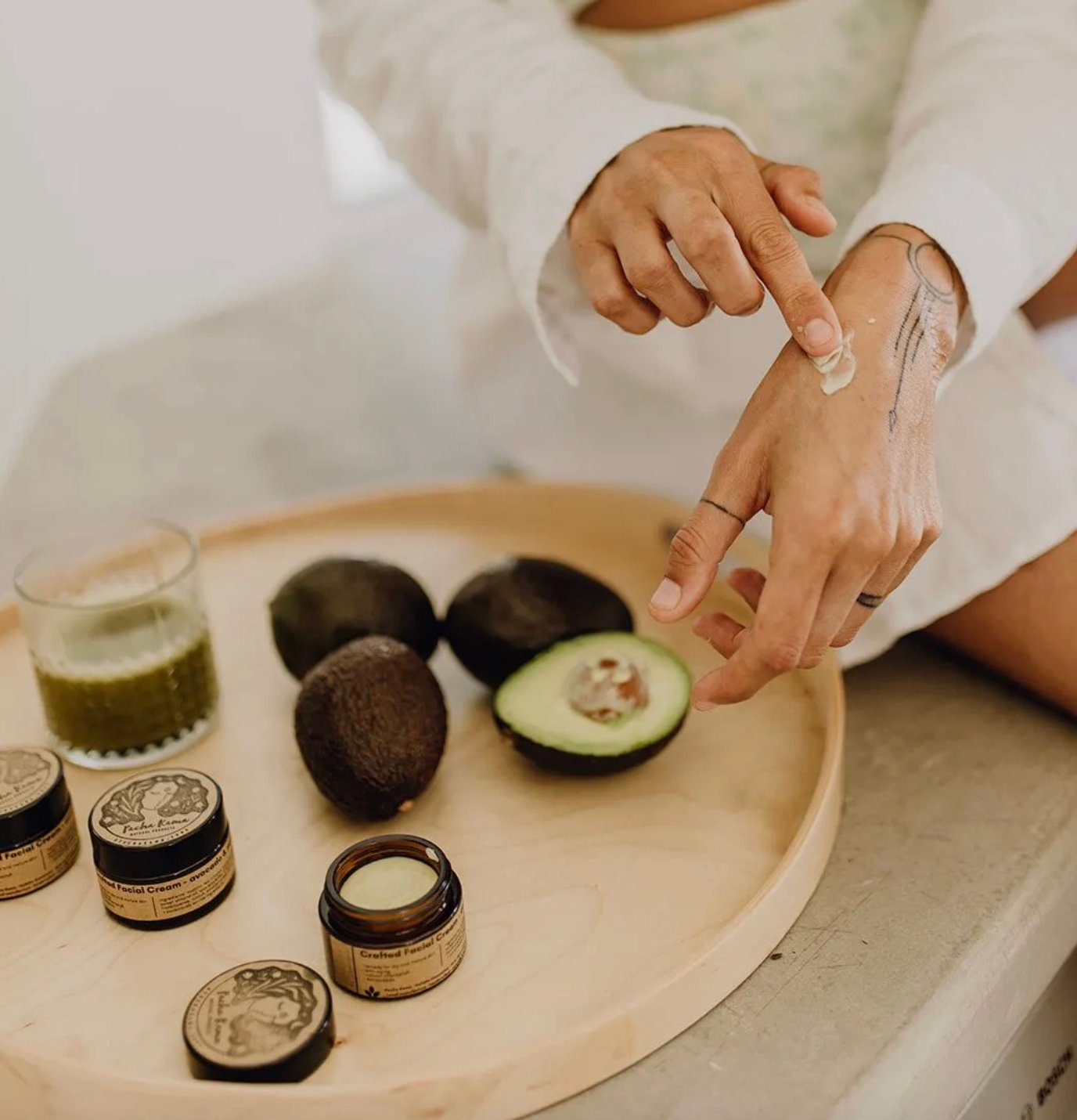 Avocado & Matcha Tea Facial Cream – 30ml – Pacha Kama