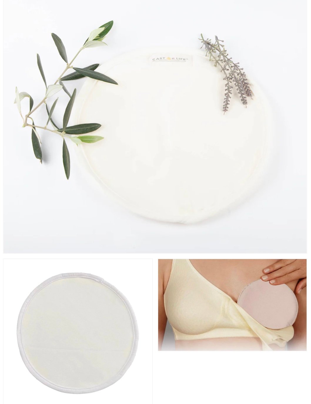 CastorLife - Castor Oil Organic Breast Pads