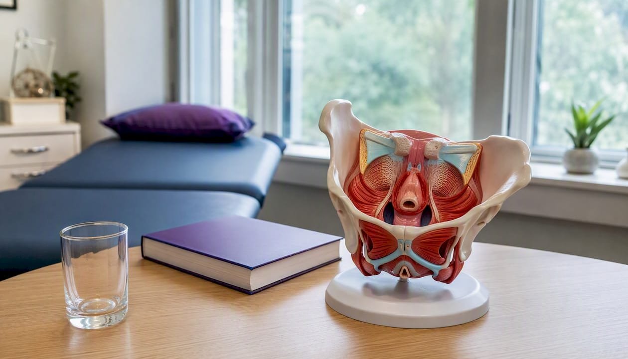 Pelvic floor anatomy model in clinic
