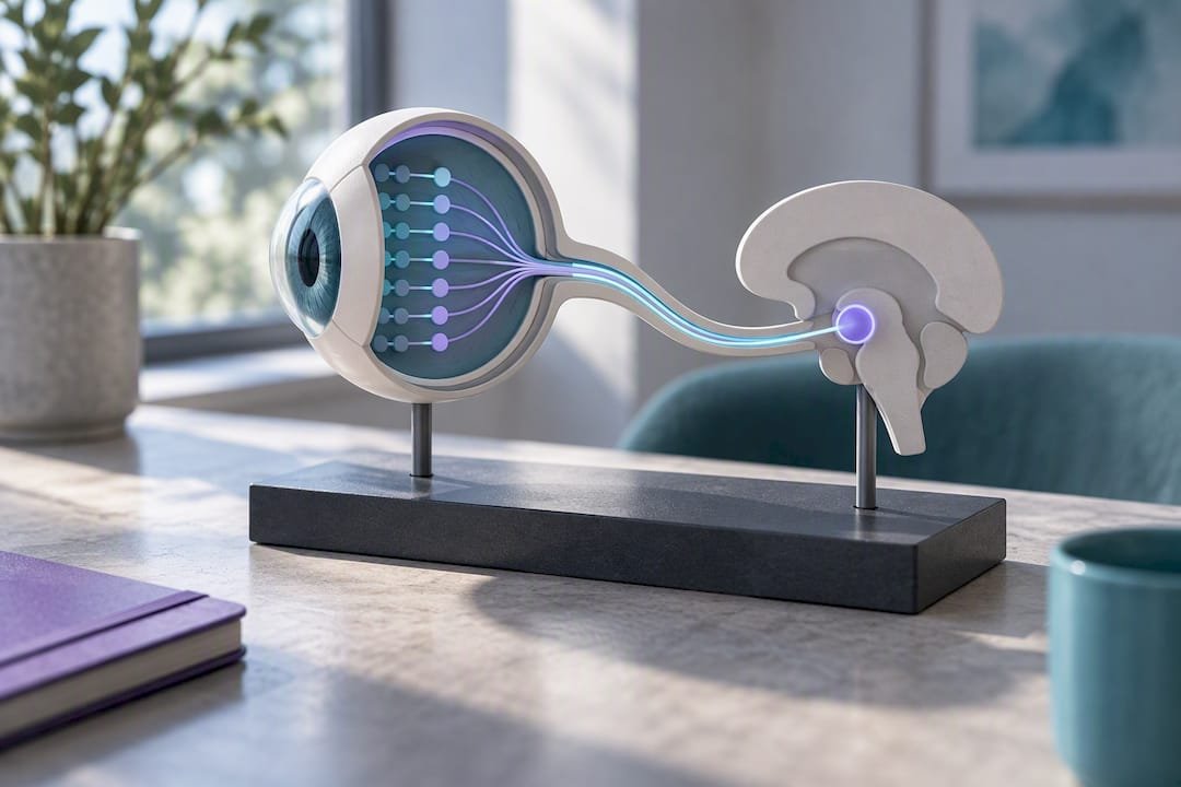 Illustration of light signaling the body clock