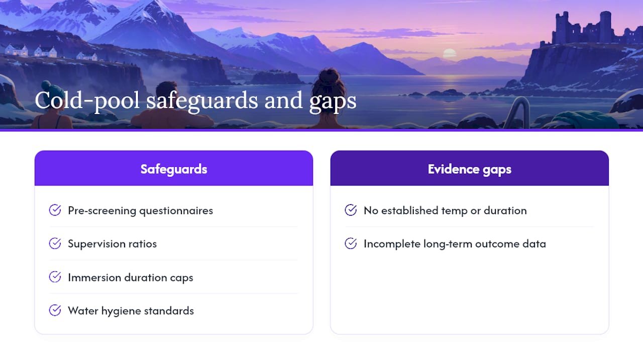 Cold plunge safeguards and evidence limitations