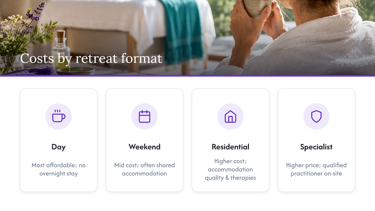 Comparison of wellness retreat formats