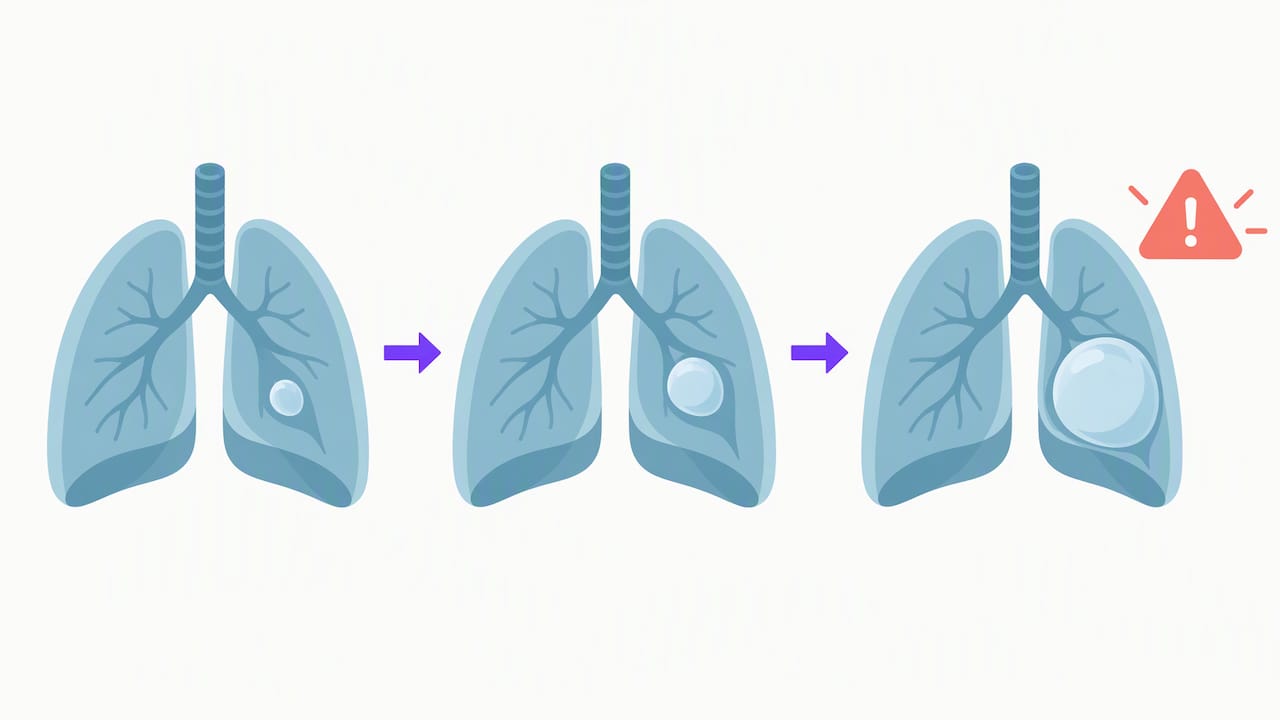 Illustration of trapped air expanding during decompression