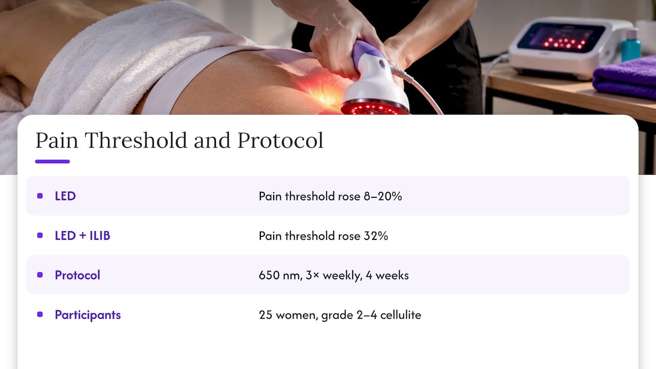 Trial protocol and pain threshold changes