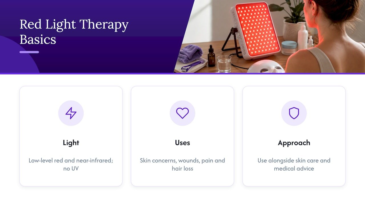 What red light therapy actually is — overview diagram